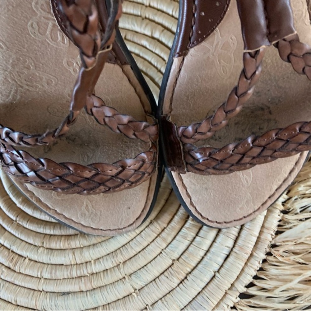 B.O.C. Women’s Macedonia Brown Leather Gladiator Sandals Size 8 - Picture 13 of 16